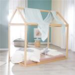 roba Montessori Bed 70x140cm Bamboo Wood házikó ágy