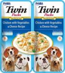 Inaba Foods Dog Twin pui, legume si branza plic pentru caini 2x40 g