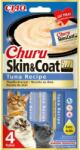 Inaba Foods Churu Skin&Coat 4x14g cu ton gustare cremoasa pisici
