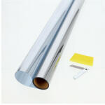 Gekkofix - Öntapadós ablakfólia: Sun Foil Anti Heat enyhén tükrös fényáteresztő fólia (92 x 200 cm) (53438)