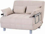 Homcom Homcom, négyzet alakú 2 személyes kanapé acélból és szövetből, 4 párnával