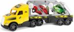 Wader Wader: Magic Truck Action camion de transport auto cu mașinuțe - 79 cm (36231)