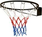  45 cm-es enero fekete kosárlabda gyűrű hálóval és 11 kampóval