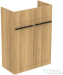 Ideal Standard I. LIFE A 60x30 cm-es 2 ajtós álló alsószekrény mosdó, munkalap és fogantyú nélkül, Natural oak T5262NX (T5262NX)