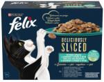 FELIX Deliciously sliced Multipack lazac/tonhal/tőkehal/lepényhal zselében 12x80g