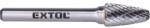 Extol keményfém turbómaró (rotormaró), íves, kerek orrú, átmérő 10×20mm/szár 6mm, keresztfogazás (8703754) - aszivattyus