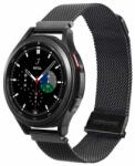 Huawei Watch GT / GT2 / GT2 Pro (46 mm) / GT Runner 2 okosóra szíj - Dux Ducis Milanese - mágneses fekete fémszíj (22 mm)