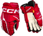 CCM Tacks XF PRO Red/White Senior Hokikesztyűk 15 hüvelyk
