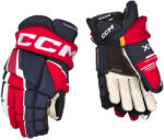 CCM Tacks XF Navy/Red/White Junior Hokikesztyűk 12 hüvelyk