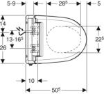 Geberit AquaClean 4000 WC kerámiára szerelhető, alpin feh (146.130.11.2)