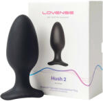 Lovense Hush 2 L - малък анален вибратор с акумулатор (57 мм) - черен