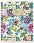 Pigna spirálfüzet, A4, 60 lap, négyzethálós, 8-féle, Nature Flowers (2182575)