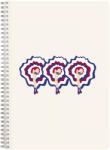 Clairefontaine spirálfüzet (A4, 74 lap, vonalas, margós, 2 féle) Moulin Rouge (4) (812435C)