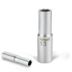 Fortum dugófej, hosszított, 1/4" , 13mm, 61CrV5, mattkróm, 50mm hosszú [ 4701526 ] (4701526)