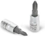 Fortum bitdugófej PH bittel, 61CrV5/S2, mattkróm; PH2, 1/4" FORTUM [ 4701812 ] (4701812)