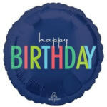 anagram Szülinapi lufi 18" 45cm Happy Birthday! (LUFI191129)