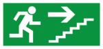 CZ Fotolumineszcens matrica Menekülő lépcső jobb felső 210 x 100 mm AKCIÓ