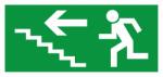 CZ Fotolumineszcens matrica Menekülő lépcső bal felső 210 x 100 mm AKCIÓ