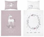 Detexpol Unicorn bambusz ágynemű - fehér rózsaszín