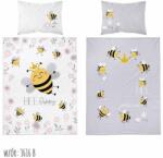 Detexpol Kétoldalas méhpamut ágynemű - fehér-szürke