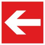 CZ Matrica Nyíl tűzoltó berendezésekre 150 x 150 mm AKCIÓ