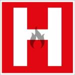 CZ Tűzcsap matrica 150 x 150 mm