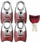 CZ - S Master Lock Fusion 4630EURQAST készlet 4 db lakat 20 mm - piros