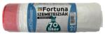 Fortuna Szemeteszsák FORTUNA 70L húzózáras fehér 65x70 cm 15 darabos (657015H)