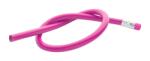  Ceruza hosszú hajlékony, radírral, 6 x 320mm, pink színű test