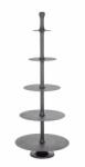 Bizzotto Platou supraetajat metal negru Ridhi 61x159 cm (0185332) Tava