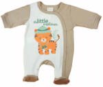  Hosszú ujjú pamut baba rugdalózó Tigris mintával (56) - bézs