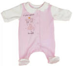  Pamut hosszú ujjú rugdalózó A család legkisebb Hercegnője rózsaszín (62)