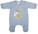  Vékony pamut hosszú ujjú elöl patentos rugdalózó Szafaris mintával (62)