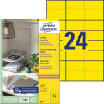 Avery Zweckform Etikett címke speciális 70 x 37 mm 3449 Avery sárga