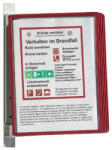 DURABLE Bemutatótábla tartó fali A/4 DURABLE VARIO 5 db panellel piros (591409)
