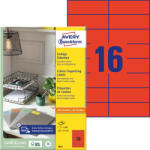 Avery Zweckform Etikett címke univerzális 105x37mm 100ív Avery piros