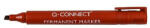 Q-CONNECT Marker permanent Q-CONNECT vágott hegyű piros
