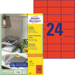 Avery Zweckform Etikett címke speciális 70 x 37 mm 3449 Avery piros