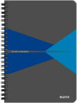 Leitz Spirálfüzet A/5 vonalas Office PP borítóval kék