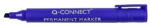 Q-CONNECT Marker permanent Q-CONNECT vágott hegyű kék