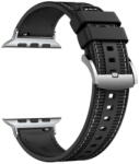 Techsuit Curea pentru Apple Watch 1/2/3/4/5/6/7/8/9/SE/SE 2 (38/40/41mm) - Techsuit Watchband (W051) - Black (KF2320992) - vexio