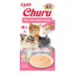 Inaba Foods Churu Recompensa Cremoasa cu Ton si Somon, 4 x 14 g