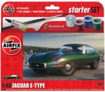 Airfix Small Starter Set Jaguar E-Type 1: 43 makett készlet festékkel és kiegészítőkkel (A55009) (A55009)