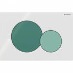 Geberit Sigma01 működtetőlap 2 mennyiséges öblítéshez, Bambini gyermek WC-hez, fehér/ sötét-világos zöld 115.770. 79.5 (115770795) (115.770.79.5)