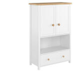  Komód Romelbo 144 (Fehér + Tölgy)