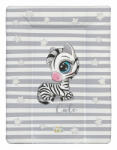  Babastar puha pelenkázó lap 50*70 cm - Szürke zebra - babastar