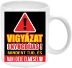 Maria King Vigyázat, Nyugdíjas! Mindent tud, és van ideje elmesélni. . . Bögre (feliratozható) (STM-BGP-To_0102)