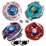  Pachet titirezi 4D ATTACK1 4 buc + 2 lansatoare + 2 varfuri metalice: BB88 Meteo L-Drago, BB105 Pegasis, BB117 Blitz Unicorno, BB98R L-Drago Rush (P4BB1ATTACK2LA)