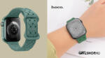 hoco Apple Watch-hoz 42/44/45/49mm, óraszíj, Hoco Flexible szilikon szíj WA16 - Fenyő zöld (WA1642-106)