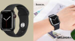 hoco Apple Watch-hoz 38/40/41mm, óraszíj, Hoco, Flexible szilikon szíj WA01 - Fekete (WA0138-01)